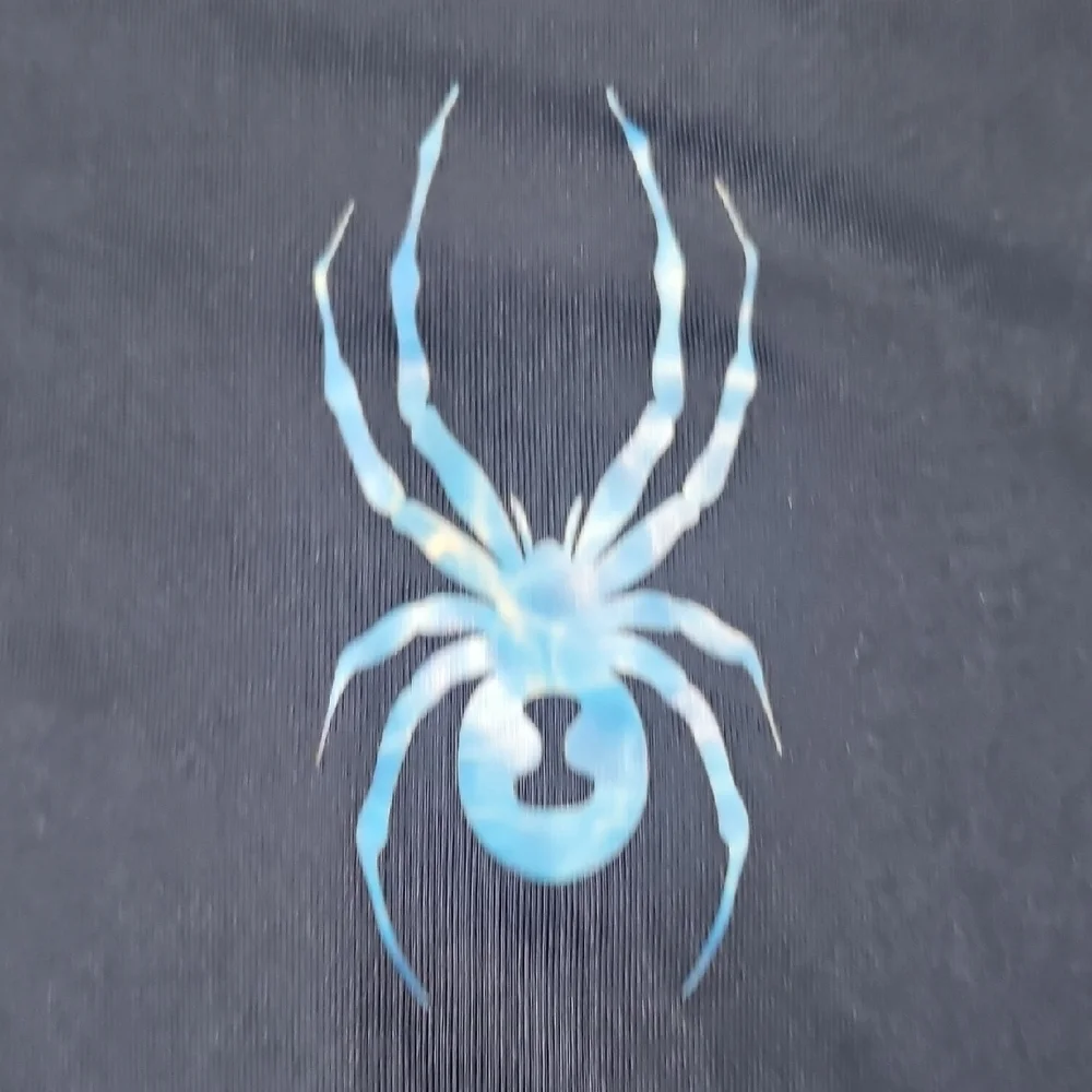 Spyder Navy Long Sleeve with Blue Spider Logo XL - Picture 3 of 8